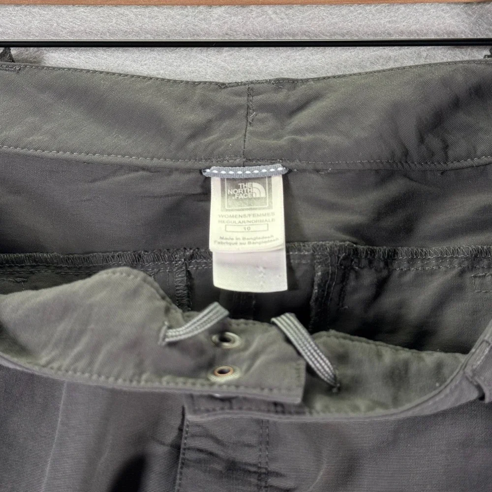 The North Face Paramount Convertible Cargo Pants Womens 10 Regular Gray‎ Nylon